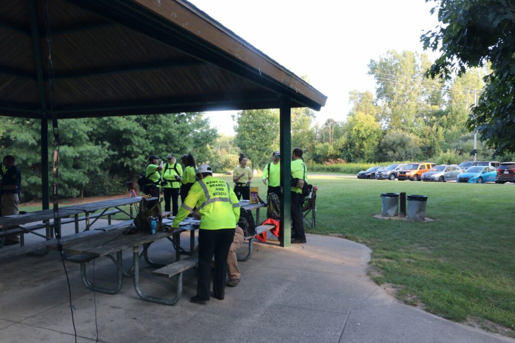 Search teams planning for their search.